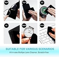 Vista 4 de Paquete de 2 paños de limpieza de microfibra para pantalla de MacBook Air/MacBook Pro de 15" y 16", protección contra marcas de teclado en pantalla