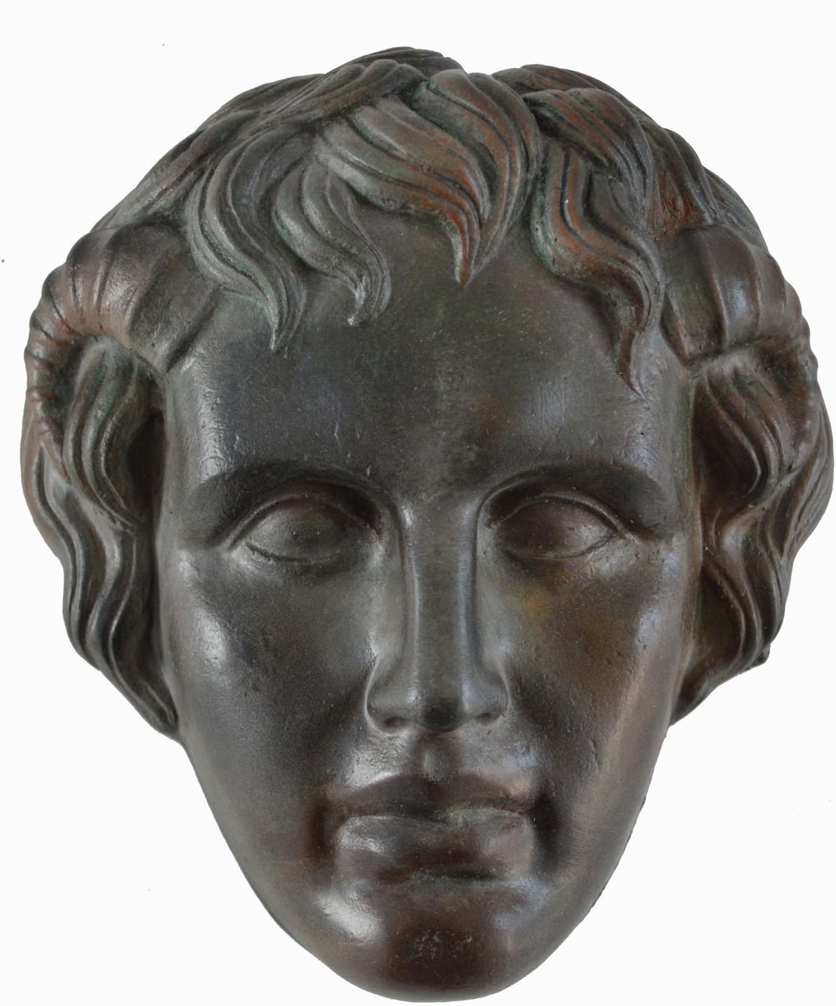 Estia Creations Alexander The Great Small Mask with Bronze Color Effect - Macedonian King