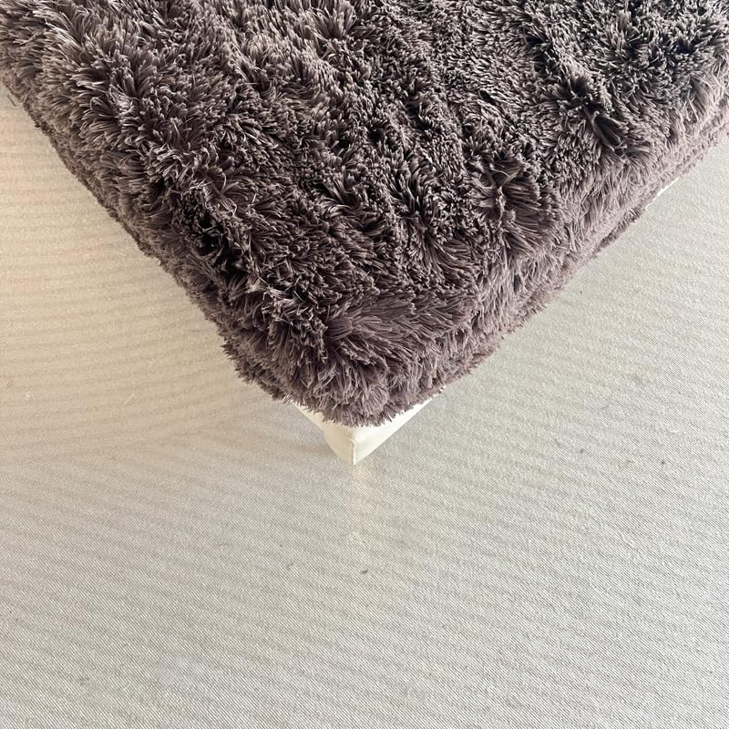 Kid Faux Fur Gray Queen 4 PC Sheet Set with Extra Soft Plush Velvet Flannel Fluffy Fuzzy (Pillowcase x 2, Flat Sheet x 1, Fitted Sheet x 1)