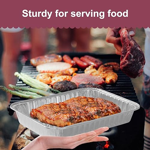 Miniatura 6 de Paquete de 50 bandejas de goteo compatibles con parrillas de gas Ninja OG701 OG751 OG700, Weber Q , Spir, Genesis II LX 200 y 300 Series, bandeja de