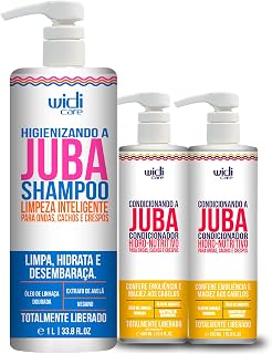 Kit Widi Care Juba Shampoo 1L + 2 Condicionadores 500ml