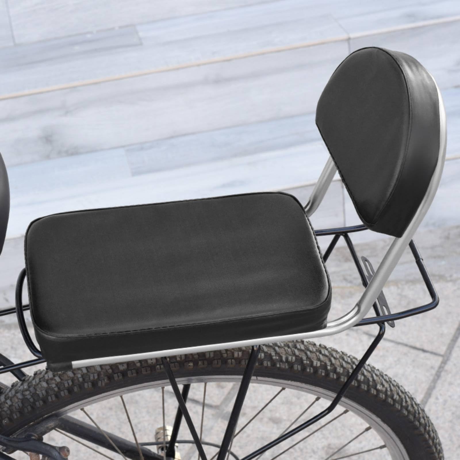 kowaku Sedile Posteriore Bici Universale, Seggiolino Bici con Schienale, Morbido e Confortevole, Accessorio Ciclistico per Pedalata Cittadina