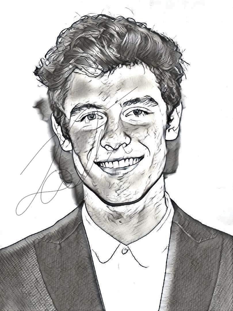 Shawn Mendes Sketch Drawing Print Poster Hand Drawn Pencil Singer #MENDES_SKETCH2