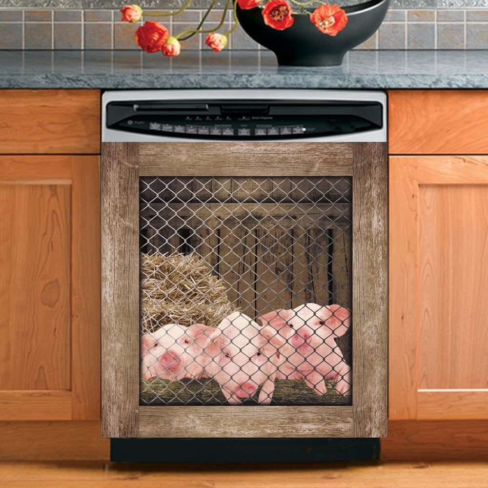 Live Like Someone Left The Gate Open Pig Decorative Magnet Dishwasher Covers for The Front Door