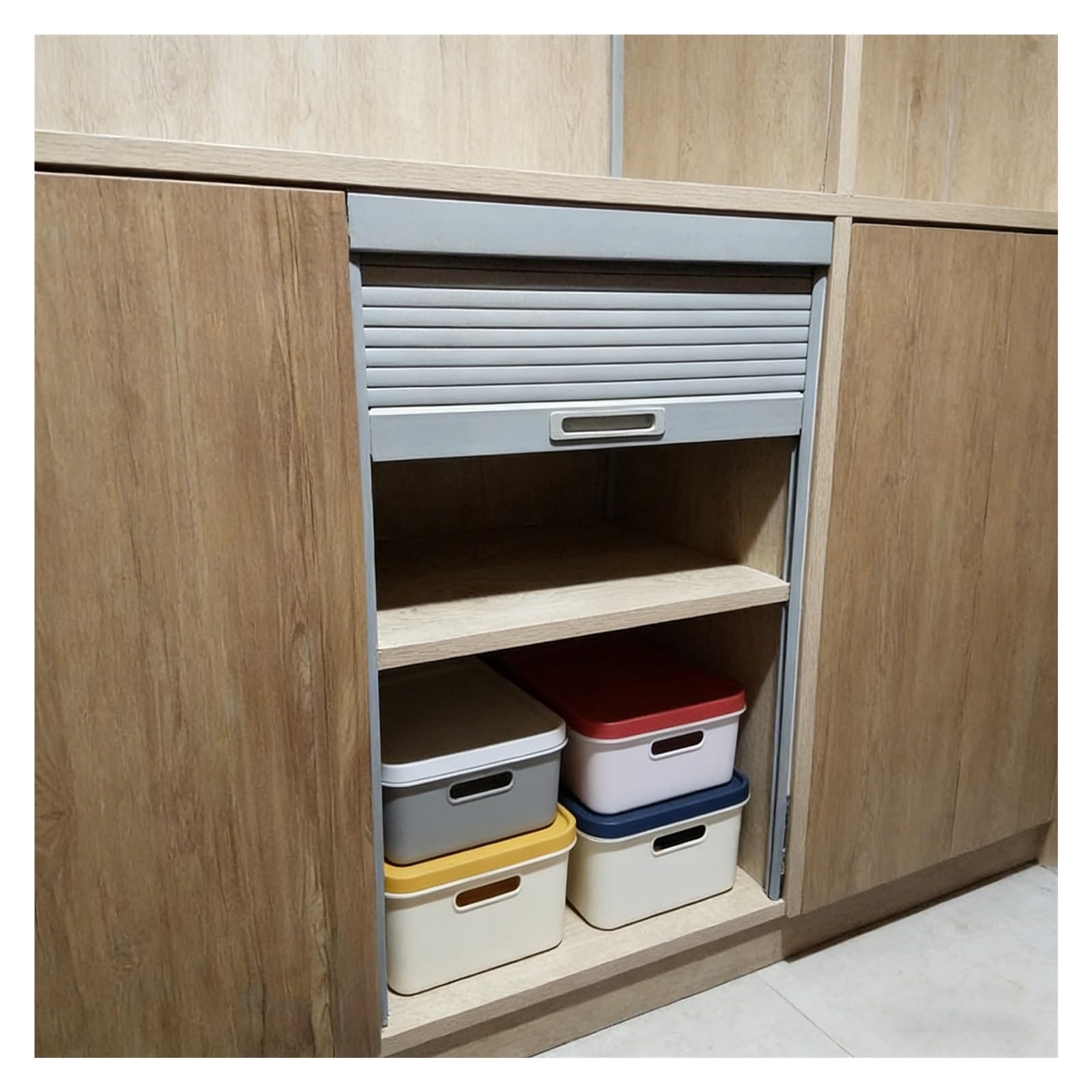 Porte AccordéOn Interieur 40 50 60 70 80 90 cm de large Petit meuble à roulettes Portes pliantes, placard pliant Écran à porte tambour avec poignée pour cuisine de camping-car(55x65cm (21.7x25.6"))