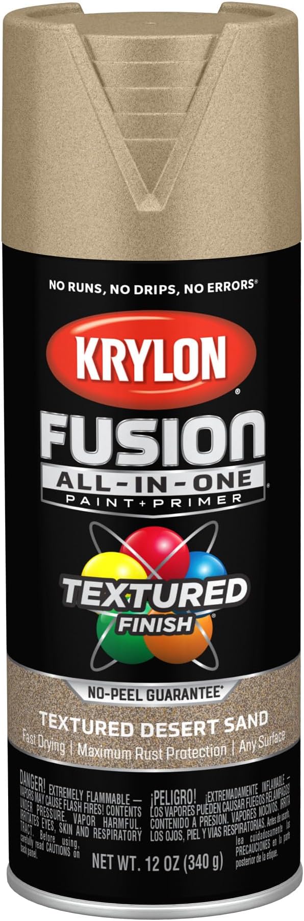 Krylon K02781007 Fusion All-in-One Spray Paint, Desert Sand