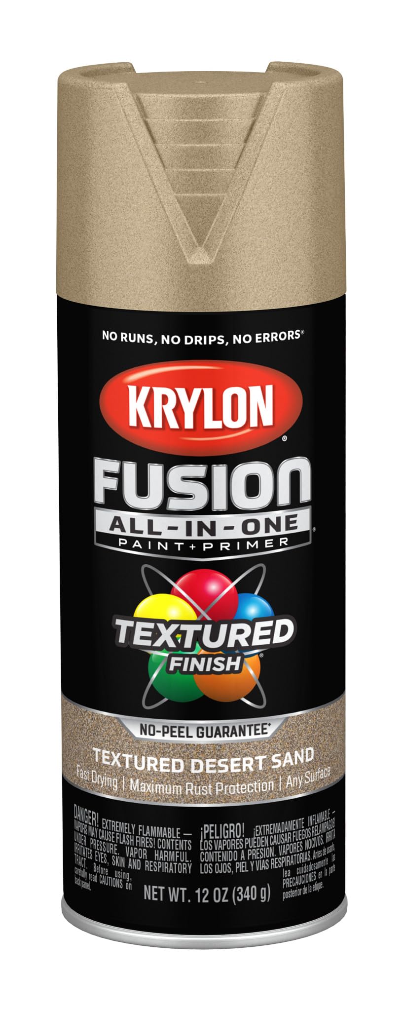 Krylon K02781007 Fusion All-in-One Spray Paint, Desert Sand