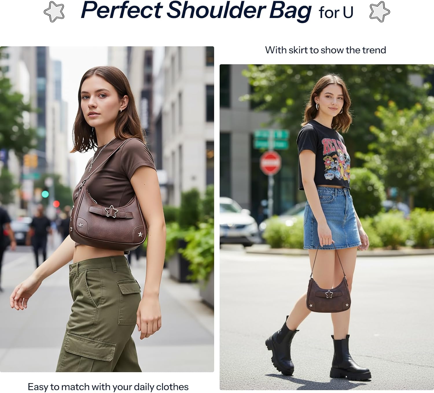 YIKOEE Shoulder Bag Y2k Purse: 90s Mini Underarm Bag - Cute Small Purse | 90s, Mini, Cute