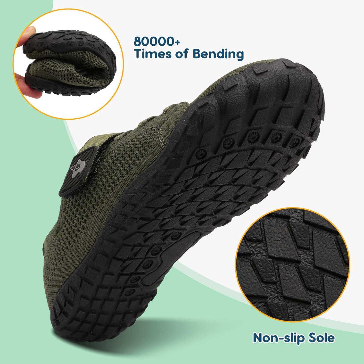 LeIsfIt Kids Girls Boys Shoes Wide Barefoot Shoes Kids Anti-Slip Sneakers Lightweight Hiking Sneakers for Toddler Little Big Kid - Image 6