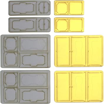War World Gaming Industry of War Shipping Containers (Set of 2) Pre-Painted 28mm Wargaming Terrain Model Diorama Scenery Sci-Fi Battle Tabletop Warfare Destroyed Wargame