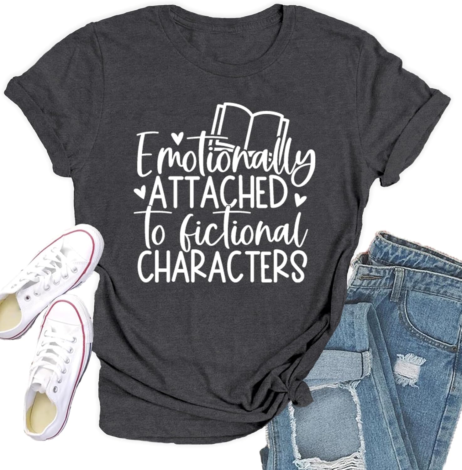 Womens Teacher Shirts Book T-Shirt Reading Tee Tops