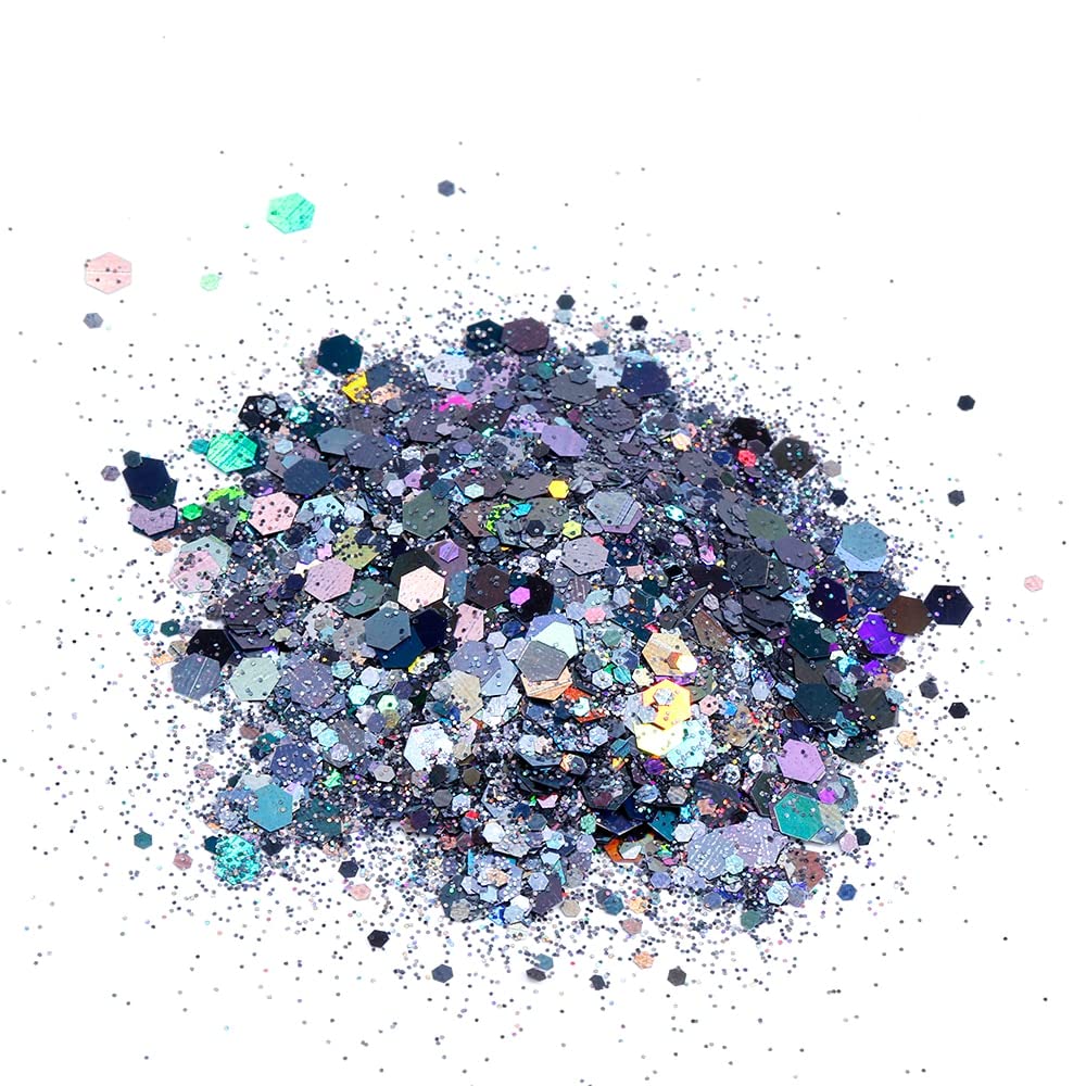 1kg 1000g Glitter in 30 Farben! Grob und fein für Nail Art Craft Mixed Holographic Mix Pailletten