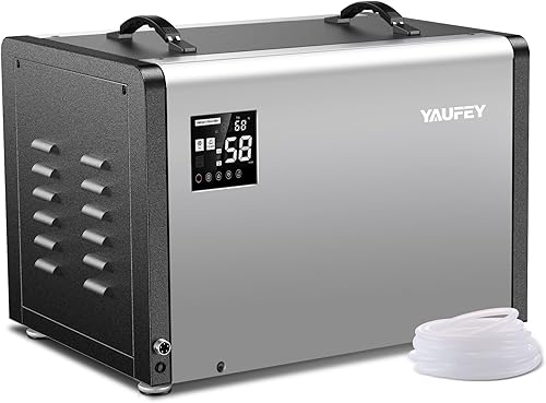 Yaufey Deshumidificador comercial de 158 pintas con bomba y manguera de drenaje para espacio de rastreo, sótanos, espacio industrial, gran espacio