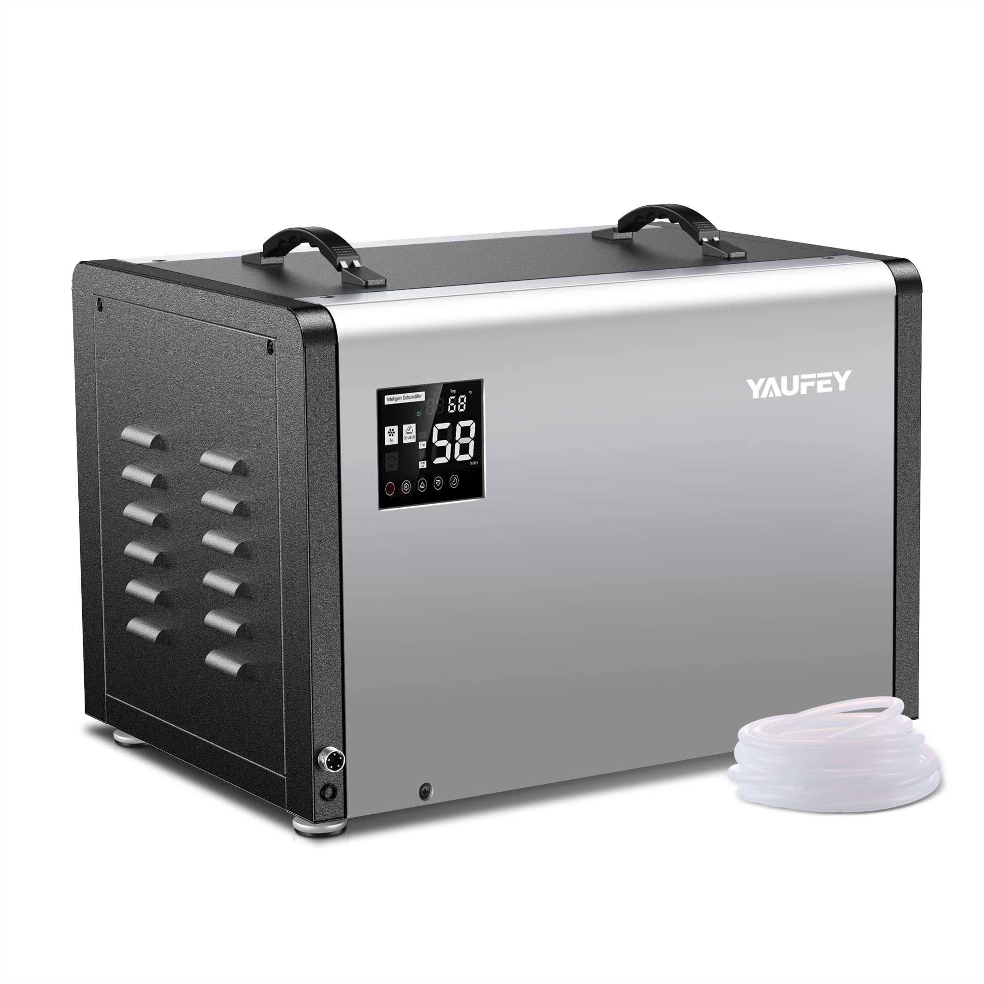 Yaufey 158 Pints Commercial Dehumidifier with Pump and Drain Hose for Crawlspace, Basements, Industrial Space, large room for Space up to 7500 Sq. Ft. - Auto Defrost, 5-Year Quality Coverage