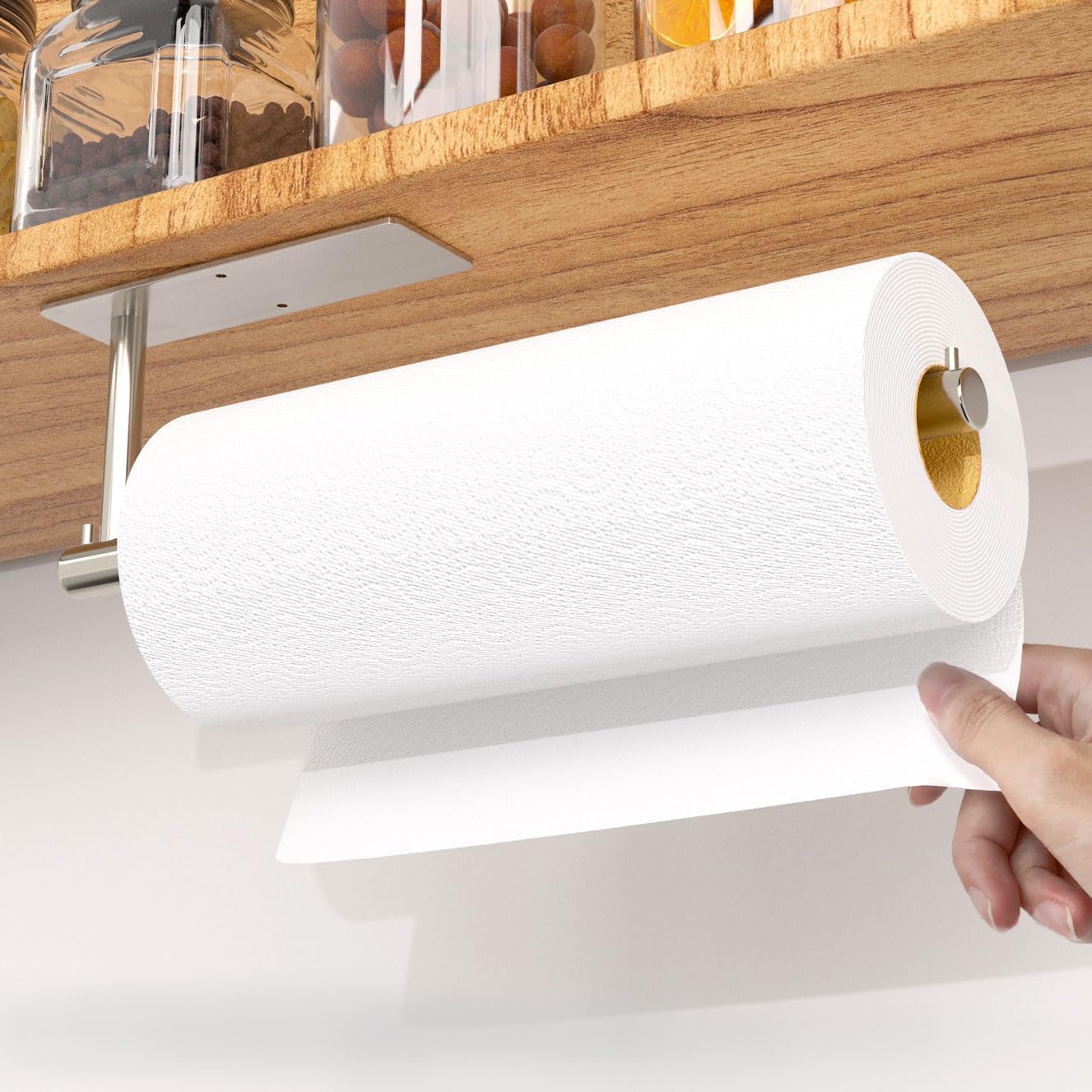 Paper Towel Holder Paper Towel Hanging with Hook, Self