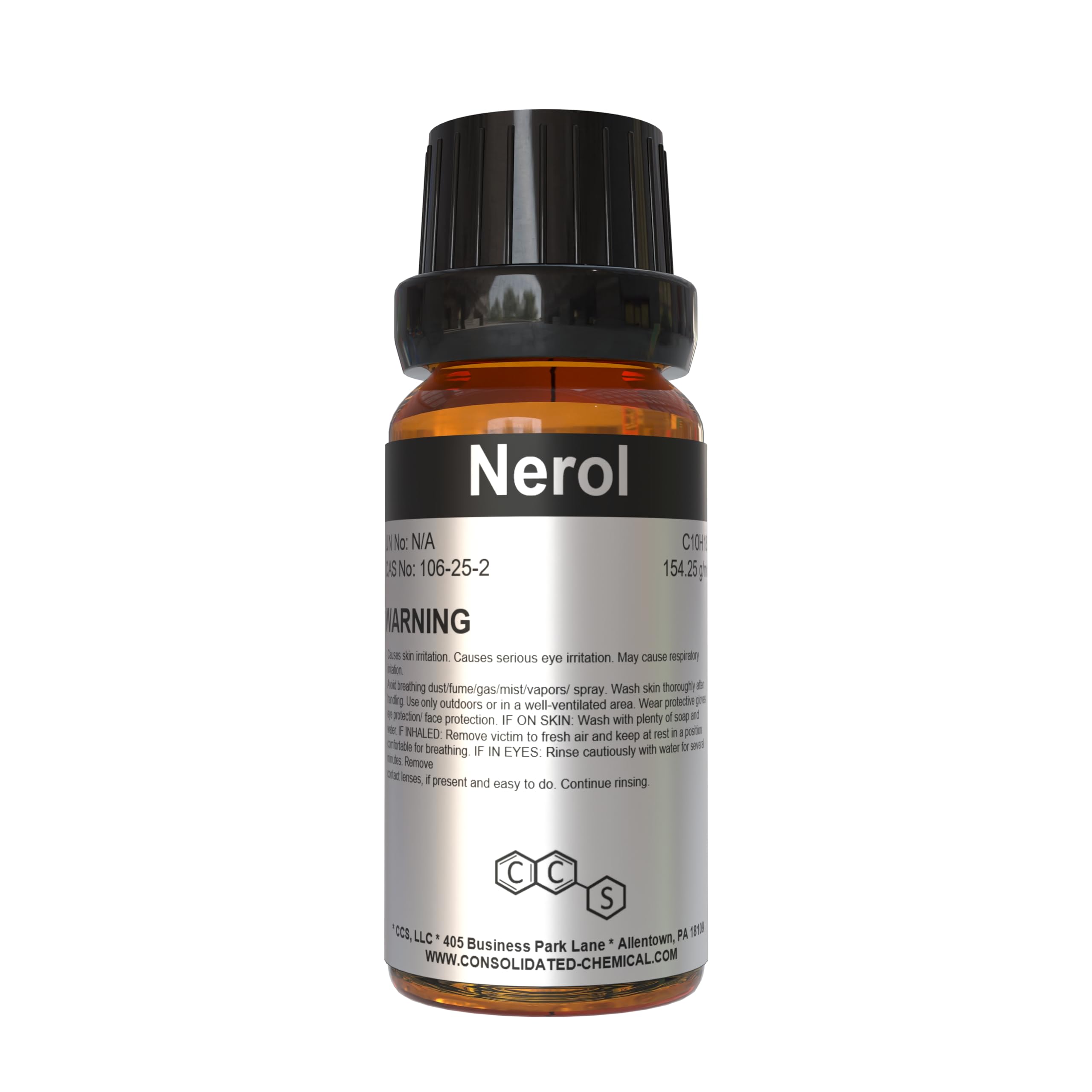 Nerol High Purity Fragrance/Aroma Compound 30mL (1 Fl Oz)