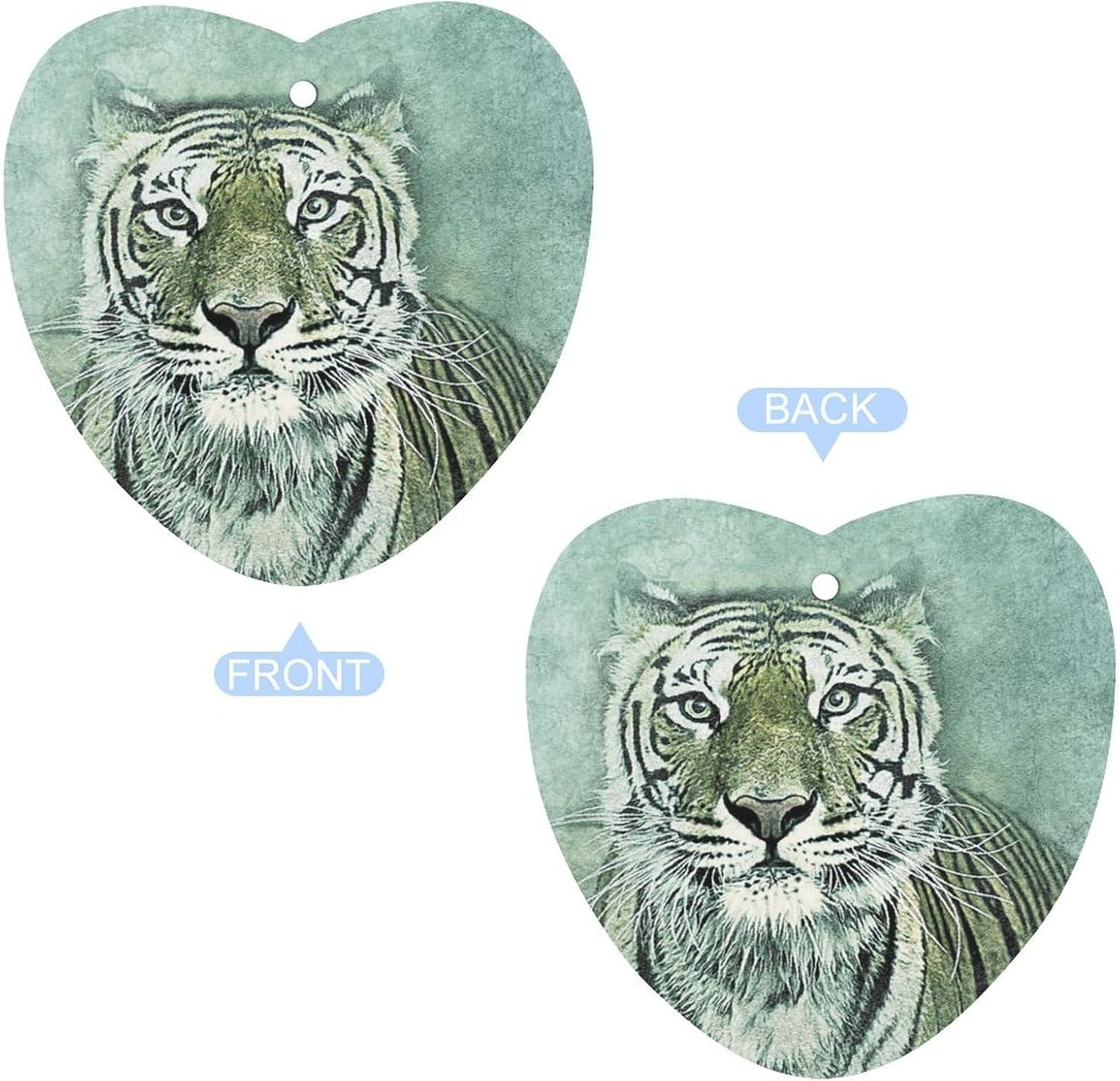 Tiger Pattern Car Air Freshener Hanging Car Scent Cards Decor Interior Accessories