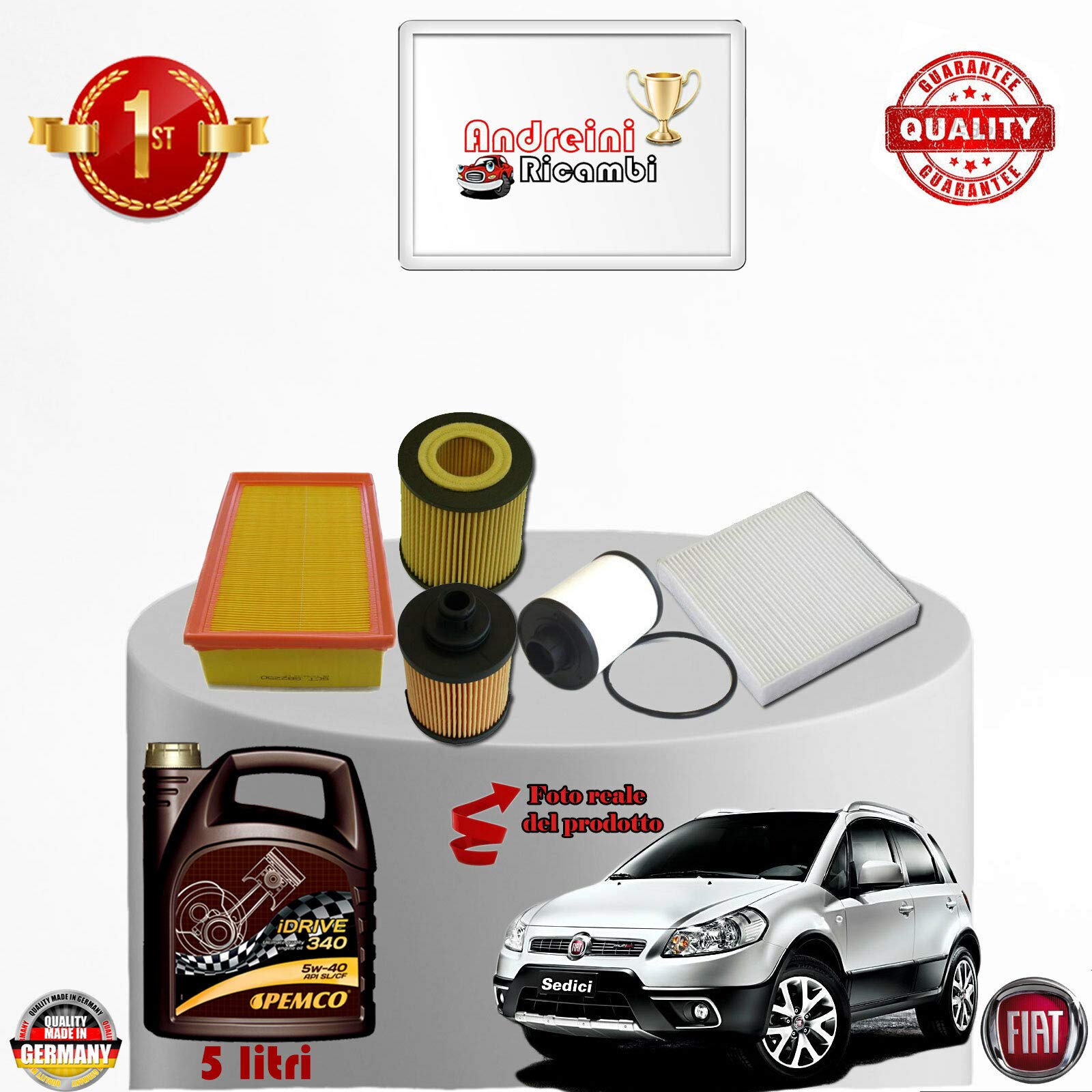 KIT TAGLIANDO PER FIAT DOBLO 1.9 JTD 07/01>01/04 74KW 100CV - Foto 9