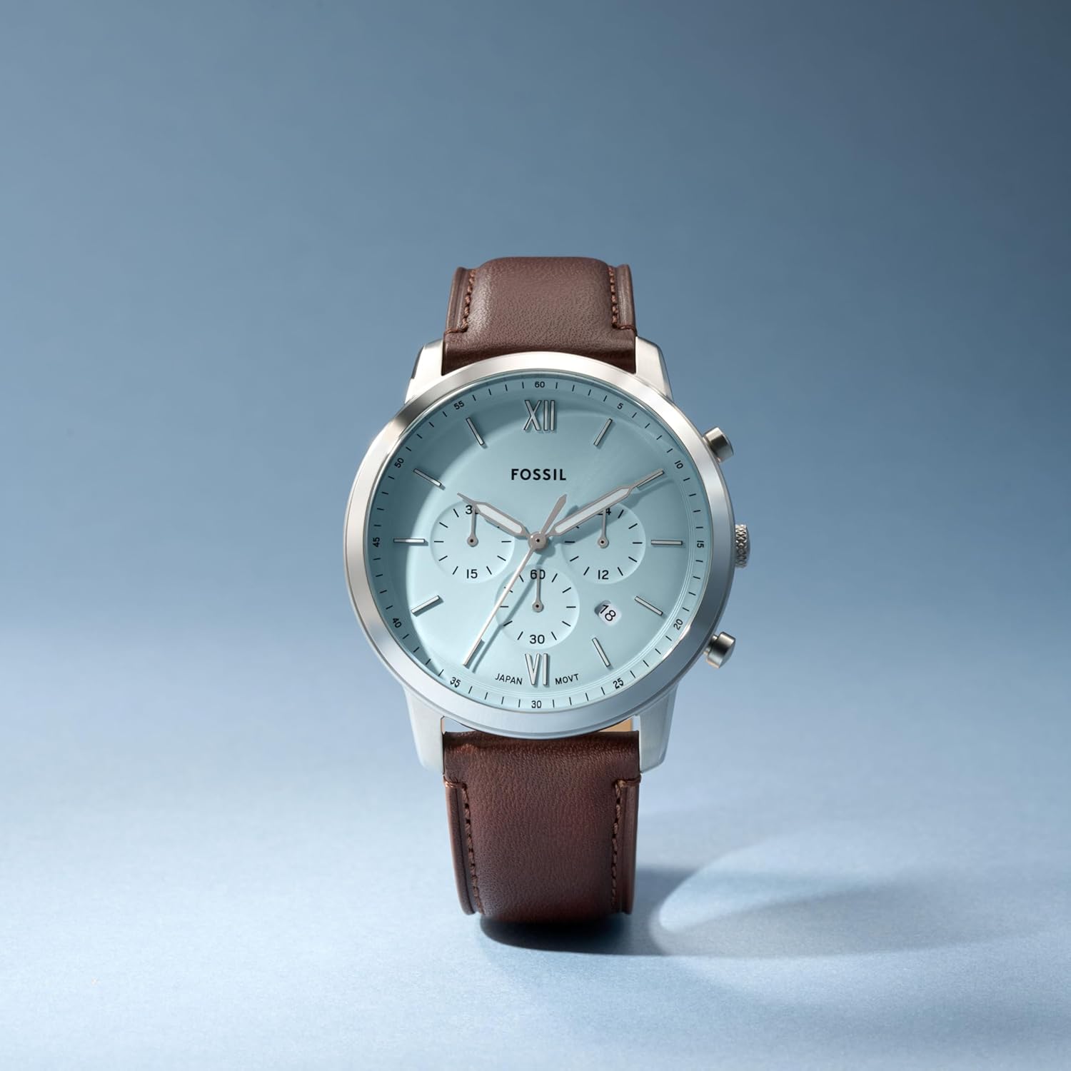 Premium | Fossil Men's Neutra Quartz Stainless Steel and Leather Chronograph Watch 2026 - view 4