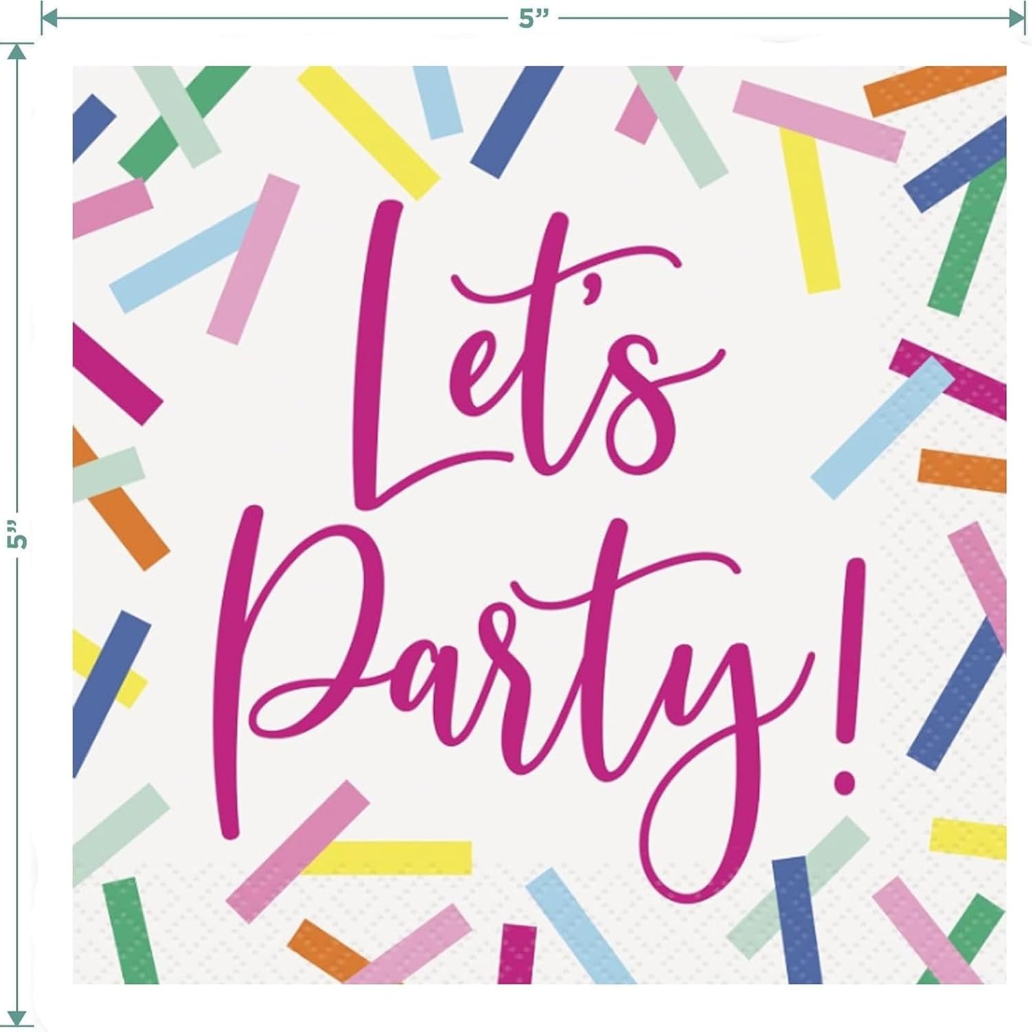 90's Party Supplies - 1990's Mix CD Round Paper Dessert Plates and "Let's Party" Confetti Beverage Napkins (16 Plates & Napkins)