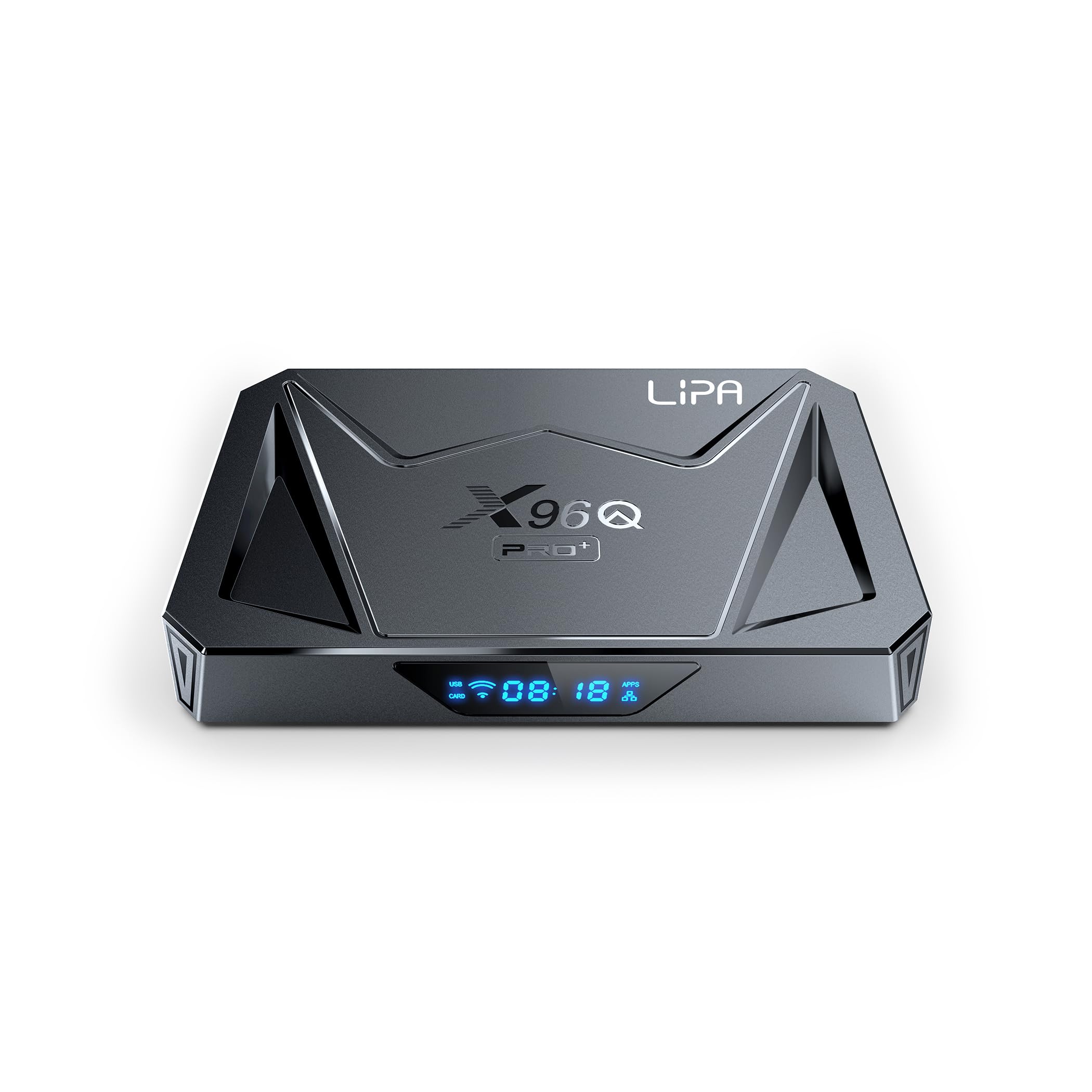 Lipa X96Q Android TV Box 4 GB/64 GB Android 14 – odtwarzacz multimedialny – streamer multimedialny – Android TV Box – 1000 Mbit/s LAN i Wi-Fi – dekoder 8K – aplikacje za pośrednictwem Play Store i