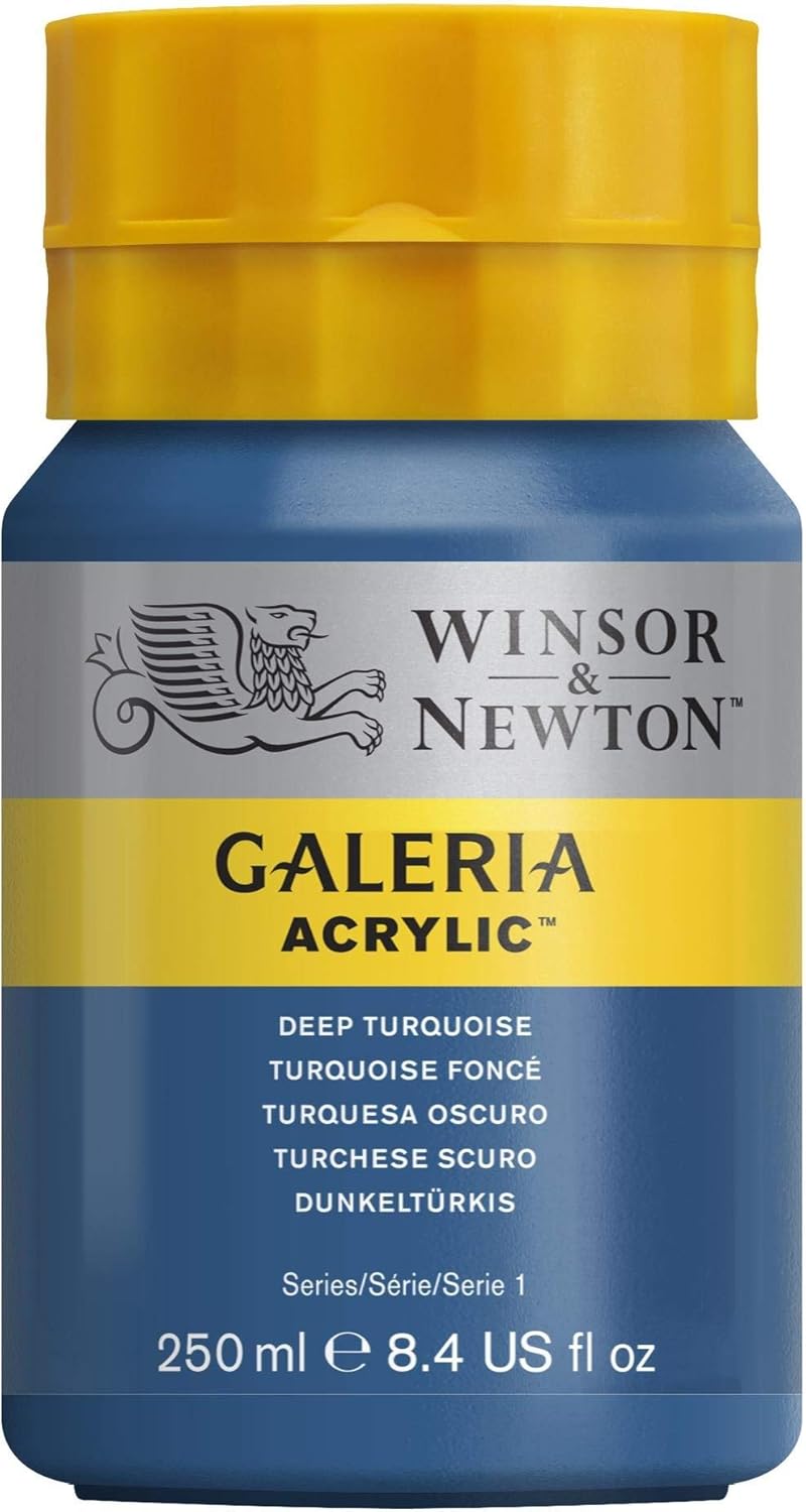 Winsor & Newton W&N : Galeria : Acrylic Paint : 250ml : Deep Turquoise