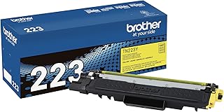 Brother Genuine TN223Y, Standard Yield Toner Cartridge, Replacement Yellow Toner, Page Yield Up to 1,300 Pages, TN223, Amazon Dash Replenishment Cartridge