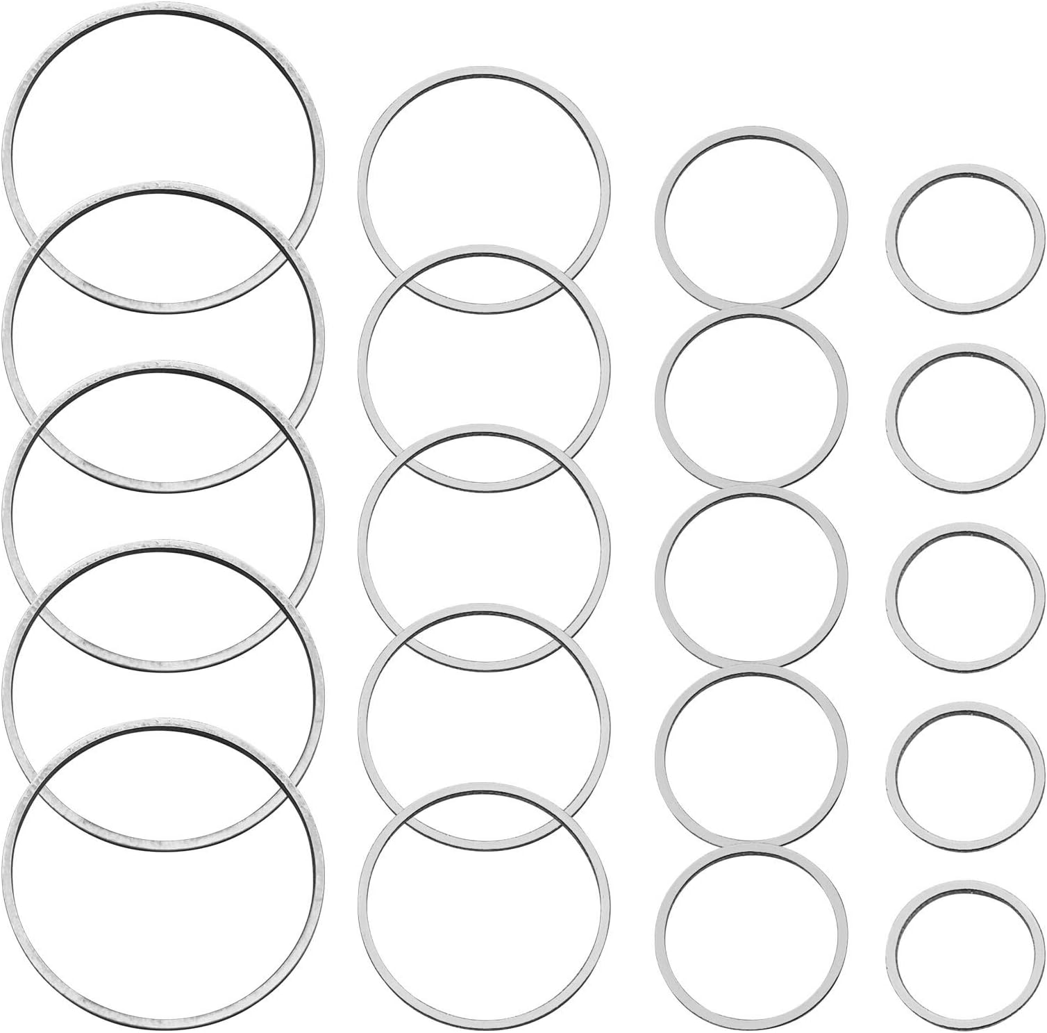 70pcs Earrings Beading Hoop Earring Finding Silver Round Earring