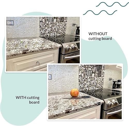 Acrylic Cutting Boards For Kitchen Counter,Clear Chopping Board Non Slip Cutting Boards For Kitchen Cutting Board With Lip For Counter Countertop Protector Home Restaurant (Size : 18 X 16 Ins) #TOP5