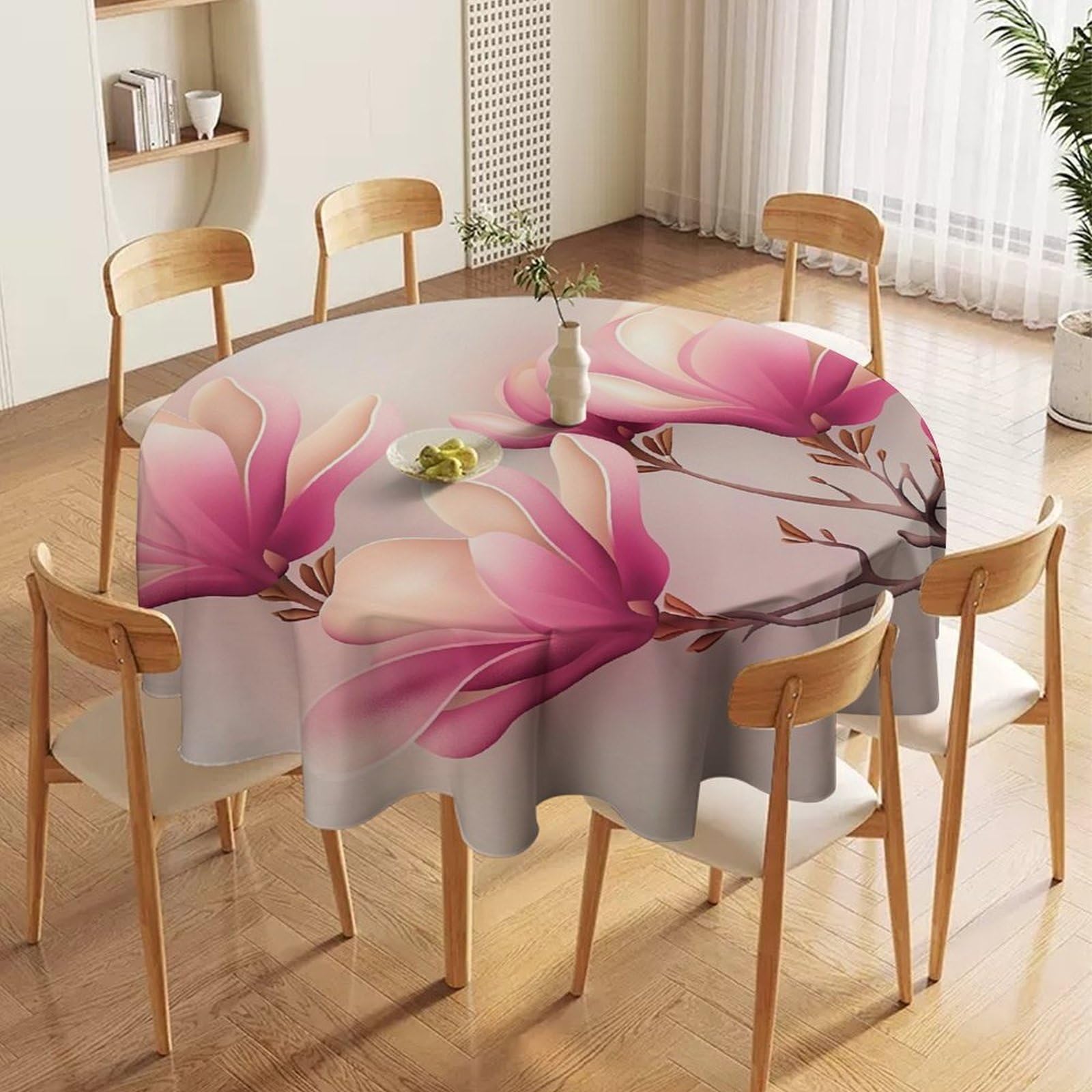 ORDOBO Round Table Cover -Abstract Patterns Print Home Table Cover For Dinner Kitchen Holiday Outdoors Protect Table Waterproof Dust-Proof Decoration 177X177Cm