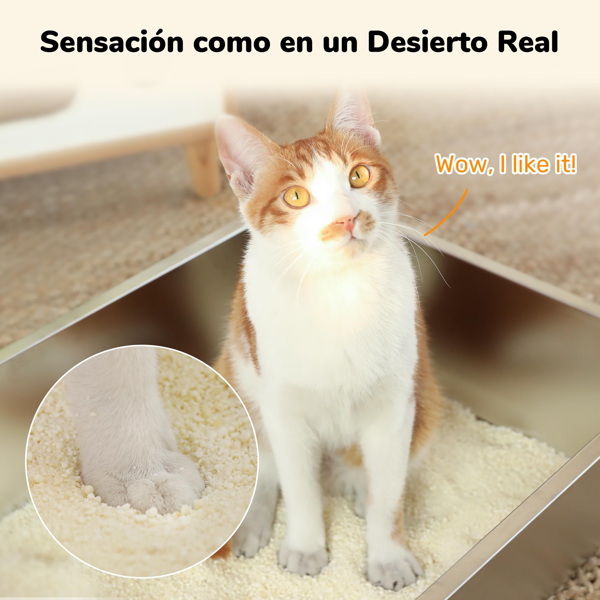 FUKUMARU Yuca Arena para Gatos 10.8kg– Fuerte aglomeración, Ingredientes Vegetales, Fondo Antiadherente, sin Polvo, sin Perfume para un excelente Control de olores
