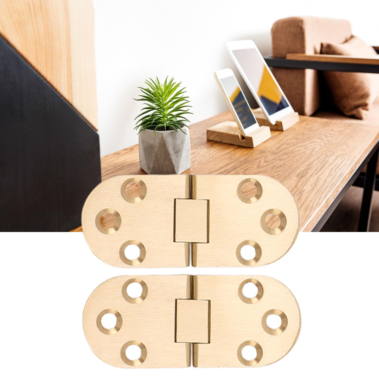 テーブル用品 sold Brass 180 Degree Folding Flip Top Hinge Table Sewing Machine