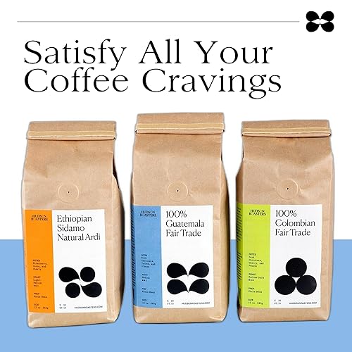 Miniatura 6 de Hudson Roasters Fair Trade Guatemala Premium - Café en grano entero, tostado medio, bolsa de 12 onzas