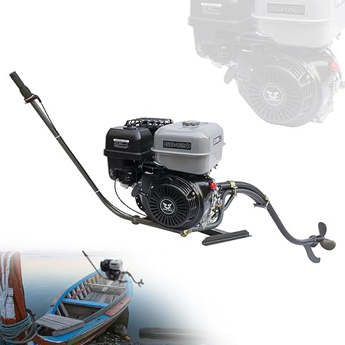 Motor fuera de borda de 4 tiempos de 15 HP, motor marino de barco de pesca de 420 cc monocilindro 6L, tanque de combustible grande de hasta 12.4 mih