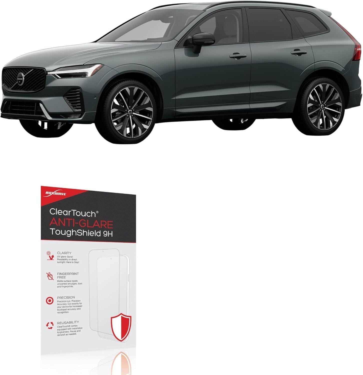 BoxWave Screen Protector Compatible With Volvo 2026 XC60 Display (11.2 in) - ClearTouch Anti-Glare ToughShield 9H (2-Pack), Anti-Glare 9H Tough Flexible Film Screen Protector