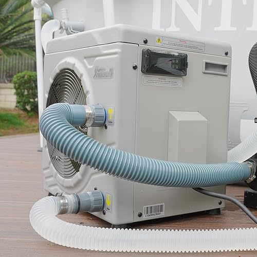 Miniatura 5 de XtremepowerUS Bomba de calor de piscina de 14,500BTUhr - Calentador de piscina para piscinas sobre el suelo, hasta 4700 galones, intercambiador de