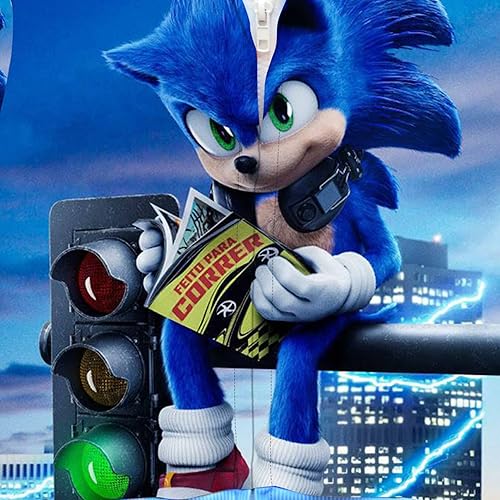 Miniatura 4 de InThink Sudadera con capucha Sonic con capucha azul para niños impresión 3D Sonic para niños sudadera con capucha con cremallera regalo cálido para