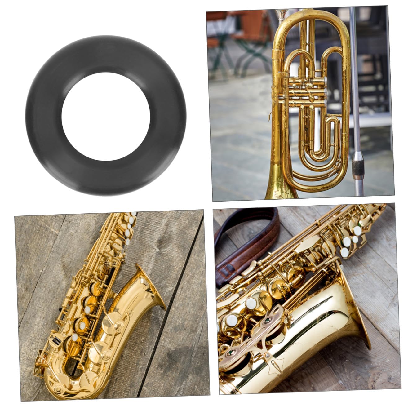 TOYANDONA 5pezzi Dampener Per Sassofono Silicone Mute Professionale Per Tenore Riduzione Rumore e Pratica Per Studenti e Appassionati Di Musica