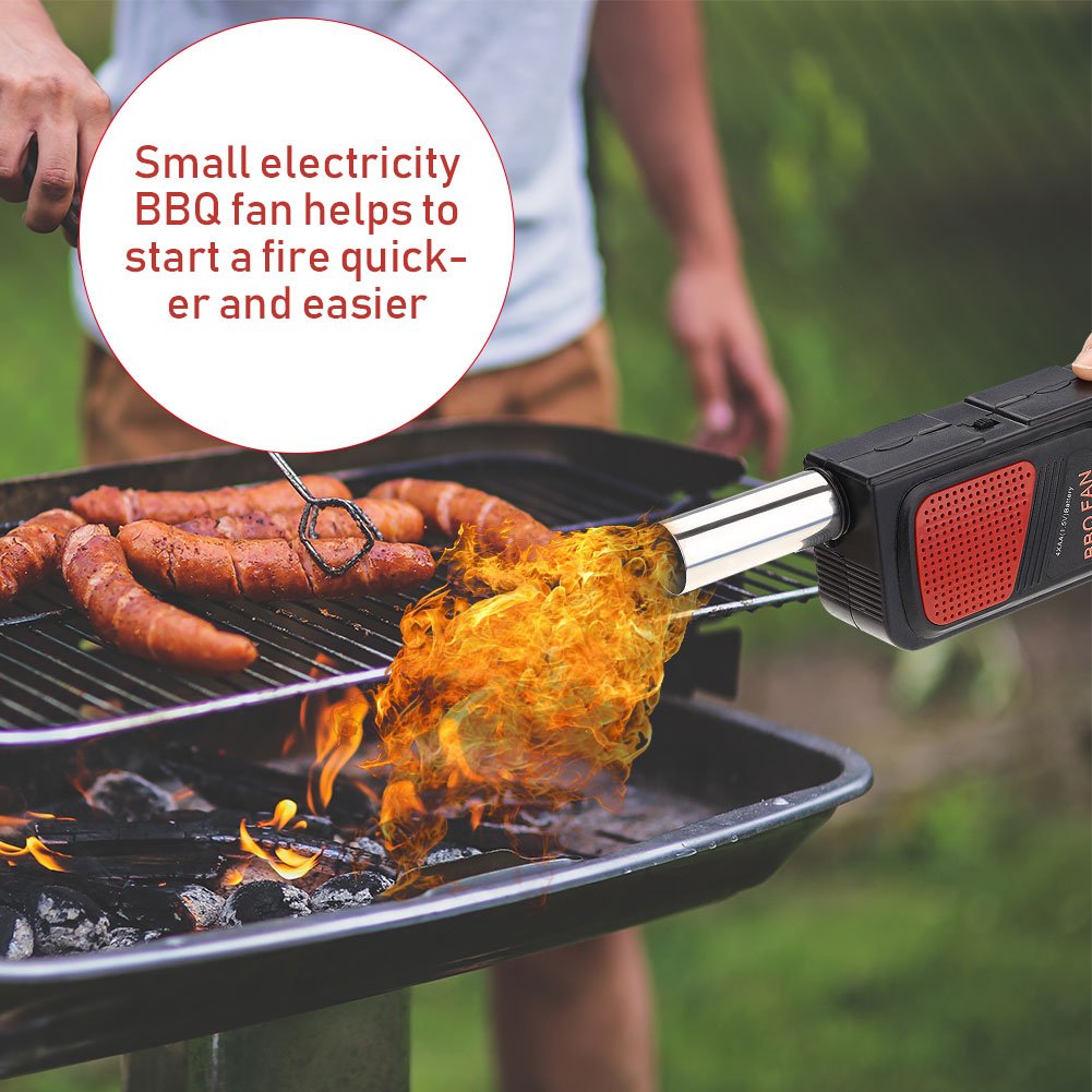 Soplador eléctrico portátil para barbacoa y camping miniatura 7