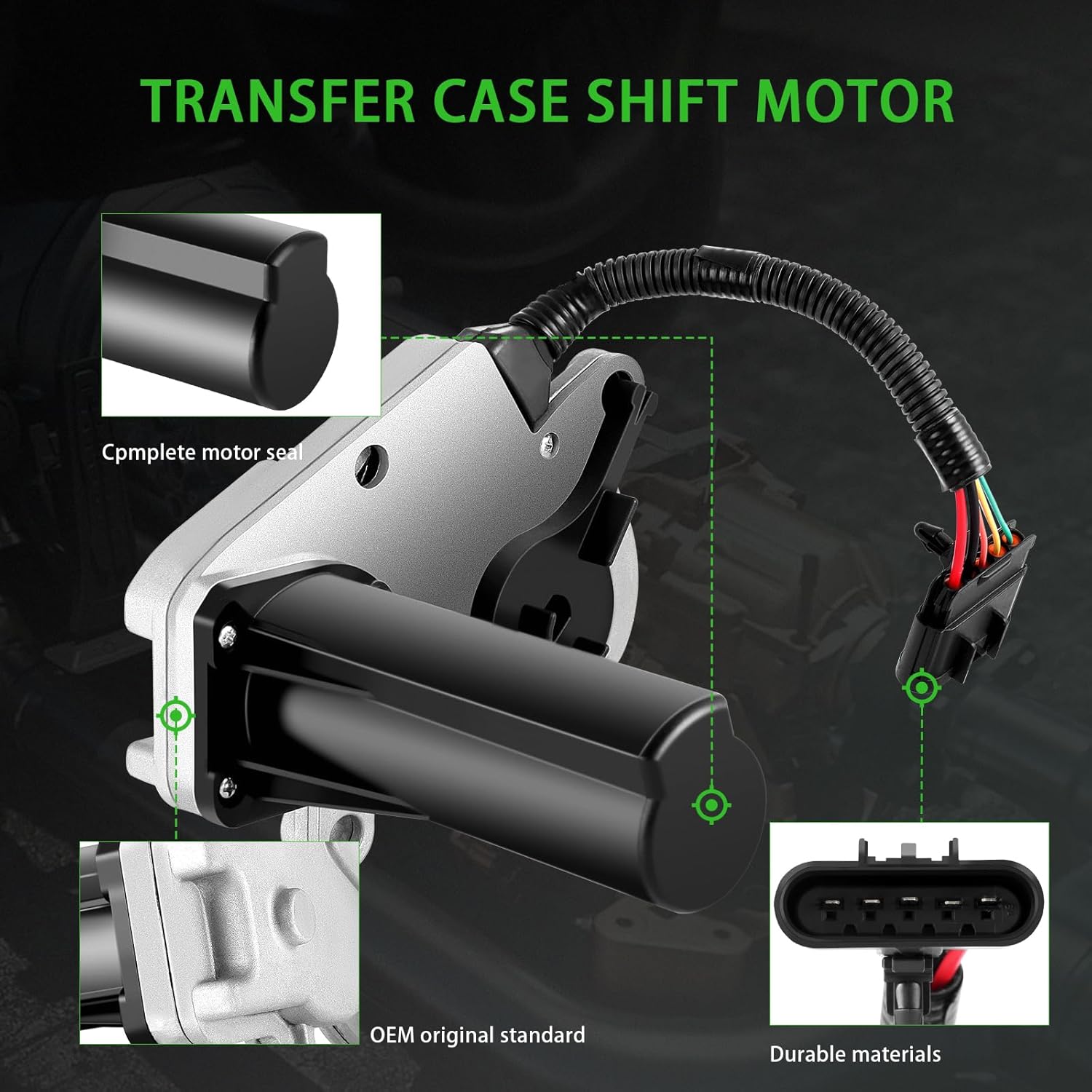 SCITOO 600-968 Transfer Case Shift Encoder Motor Fits 2008-2011 for Ford Expedition