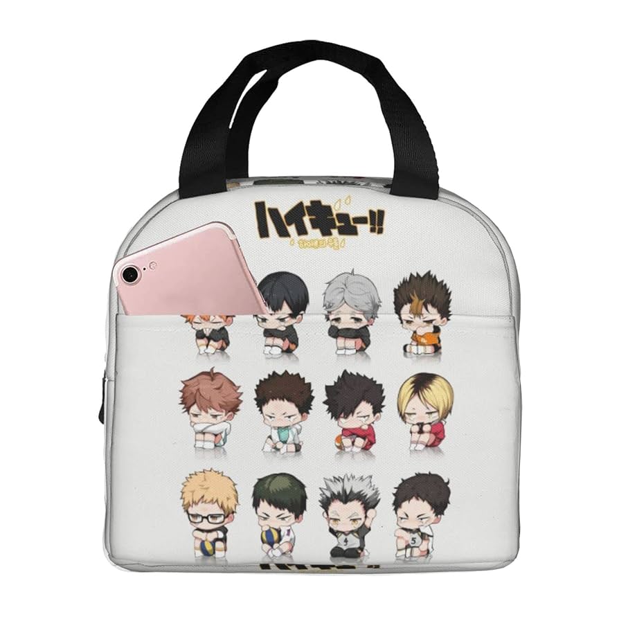 Amazon｜ハイキュー 保冷 がま口 ランチバッグ ブラック お弁当