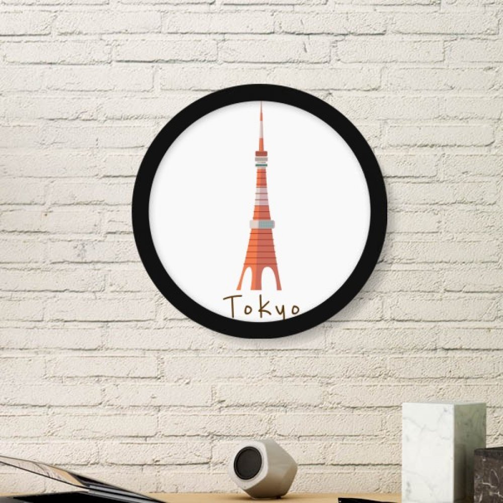 Cadre Tour de Tokyo ronde japonaise pour salon moderne et stickers muraux de chambre