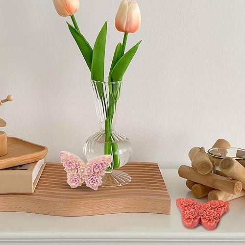 Miniatura 5 de Molde de silicona de 2 piezas de mariposa, moldes de silicona de 2.0 in de ancho, moldes de yeso para fundición, moldes de silicona para proyectos