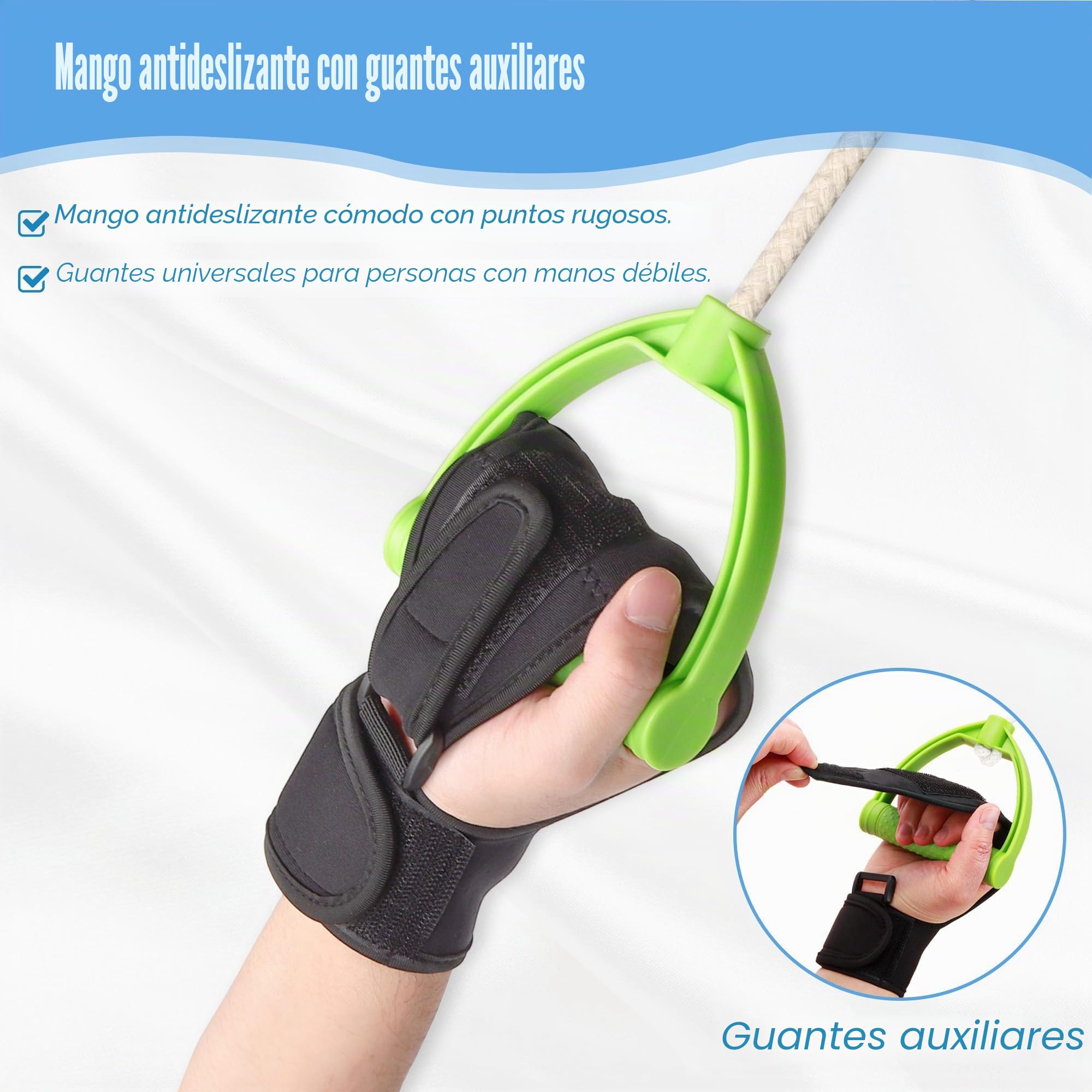 Polea Hombro, Poleas Rehabilitacion Hombro para Fisioterapia Cuerda Poleas Gimnasio para Casa Cuerdas Ejercicio Puerta para Rehabilitacin