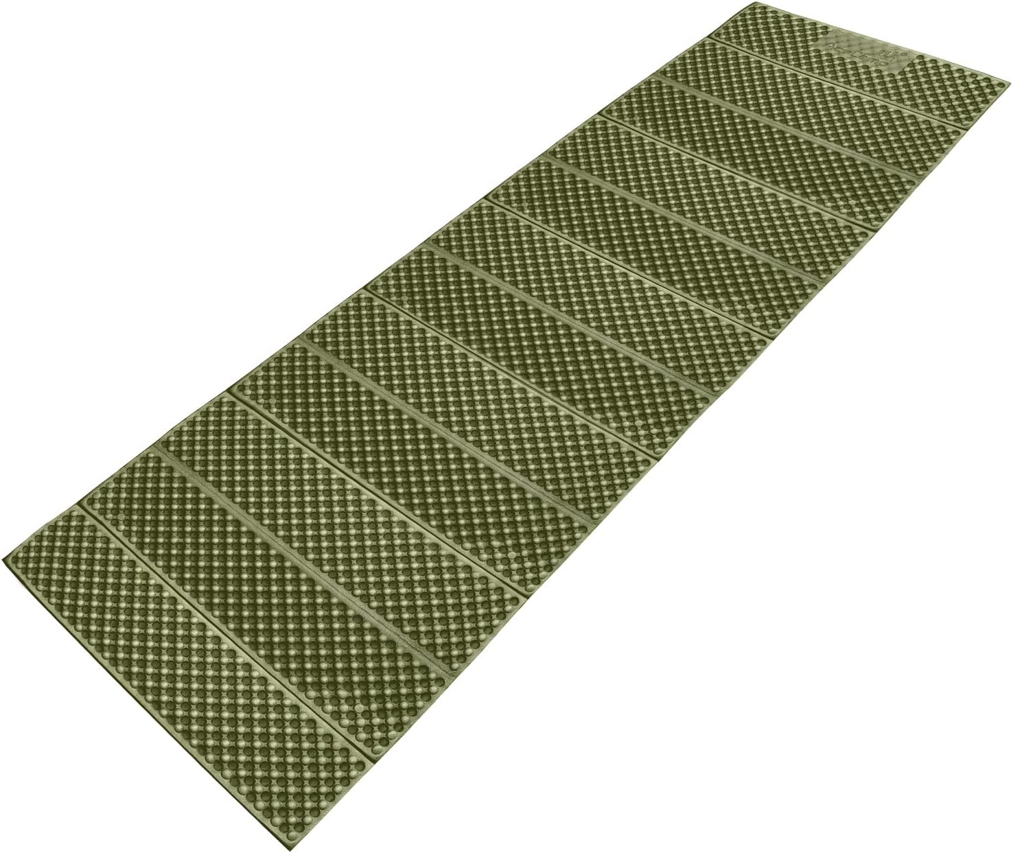 AceCamp Portable Foam Sleeping Pad, Full Length Accordion Sleeping Mat for Camping & Hiking, Lightweight, Soft & Compact Cushion for Sleeping Bag, Comfort, Tent, Rocky Terrain Green
