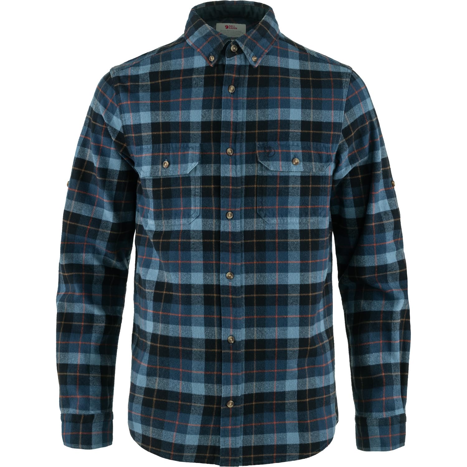 Fjällräven Men's Dark Navy/Indigo Blue Fjallraven 81373-555-534 Singi Heavy Flannel Shirt M T-Shirt - Size M
