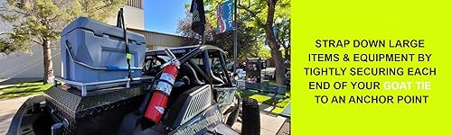 Miniatura 2 de Twisted Goat Lazos de torsión industriales, correas de amarre de trinquete con diseño trenzado de 3 hilos, correas de carga resistentes, lazos de