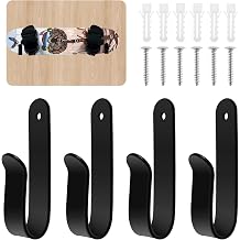 US Snowboard Wall Mount Rack Metal Snowboard Display Hanger Indoor Snowboard Storage Racks Space Saving Ski Board Wall Storage Hook Snowboard Accessories for Skateboard Longboard4 Pack