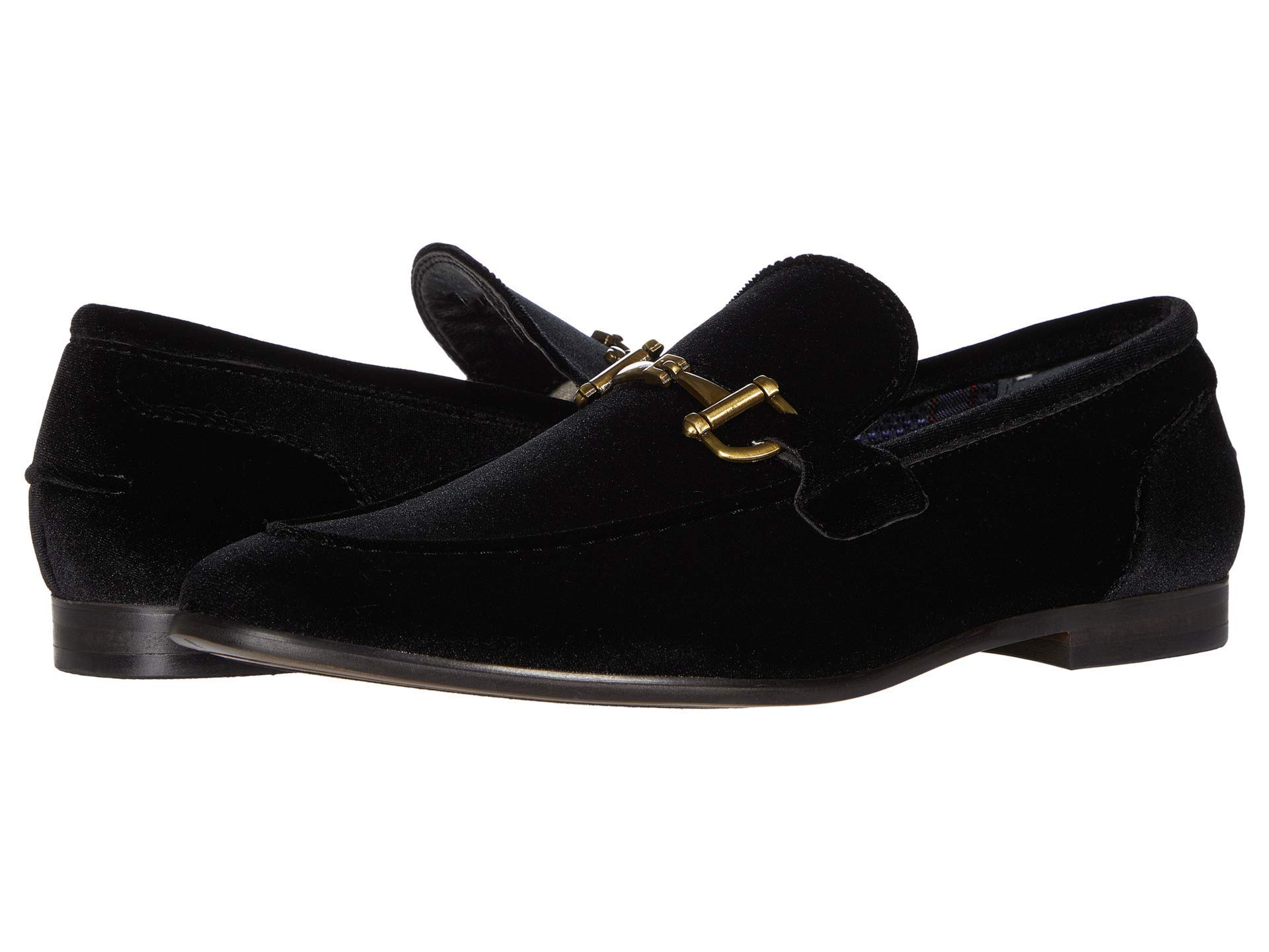 Steve Madden Męskie mokasyny Delrayy, Czarny aksamit - 39.5 EU