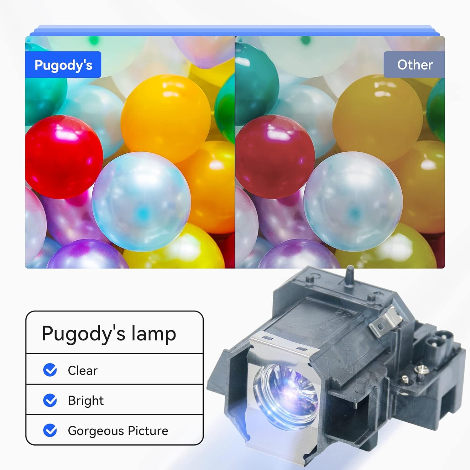 ELPLP39/V13H010L39 Replacement Projector Lamp Bulb for Epson PowerLite Home Cinema 1080 1080ub 720 810 EMP-TW1000 EMP-TW2000 EMP-TW700 EMP-TW980 with Housing